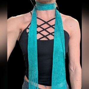 Teal Fashion Scarf